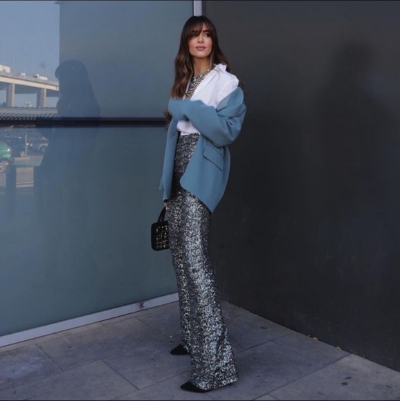 Zara flare sequin Leggings - Picture 5 of 16